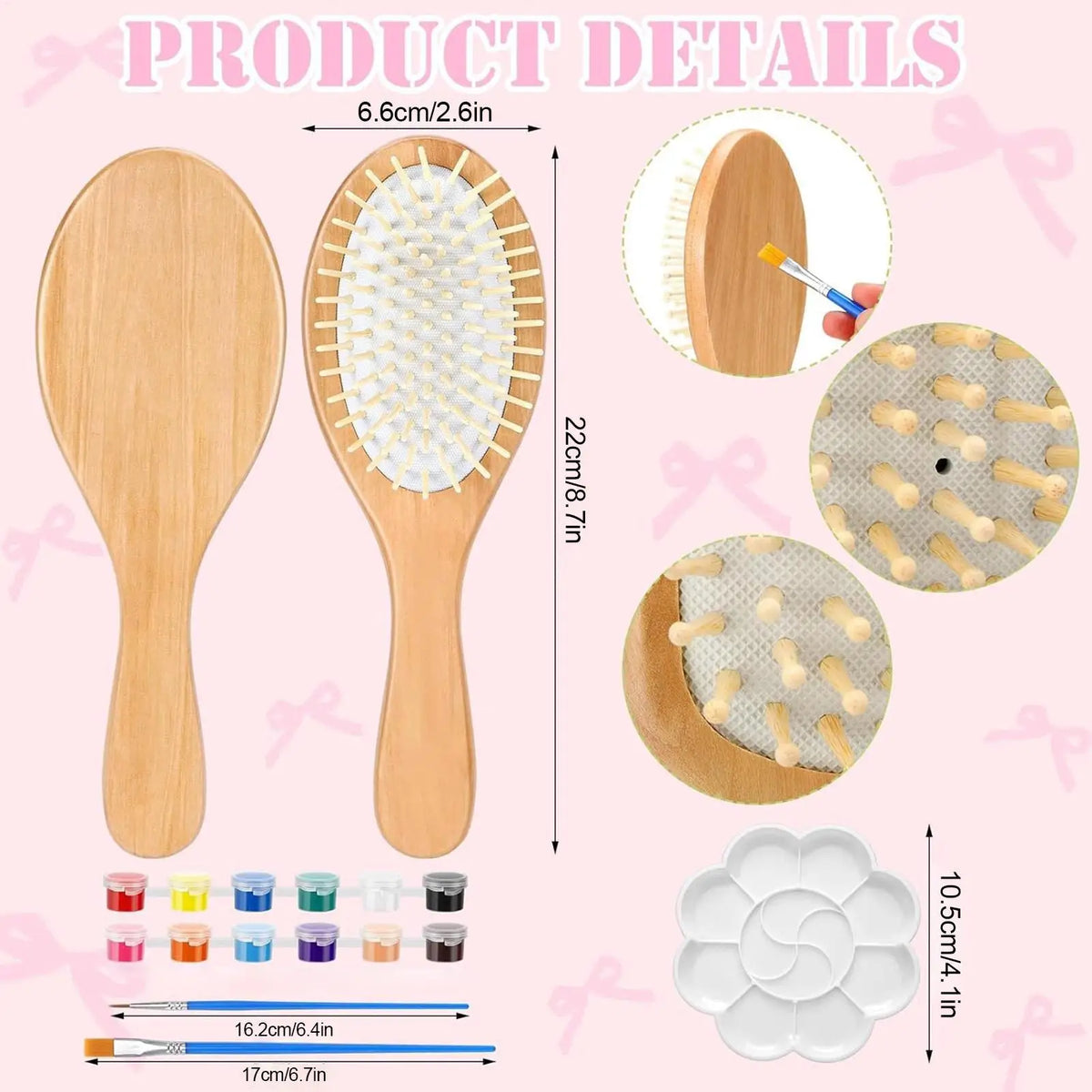 DIY Wooden Hair Comb Painting Kit – Art Craft Set for Women DIY Craft Painting Kit Axl
