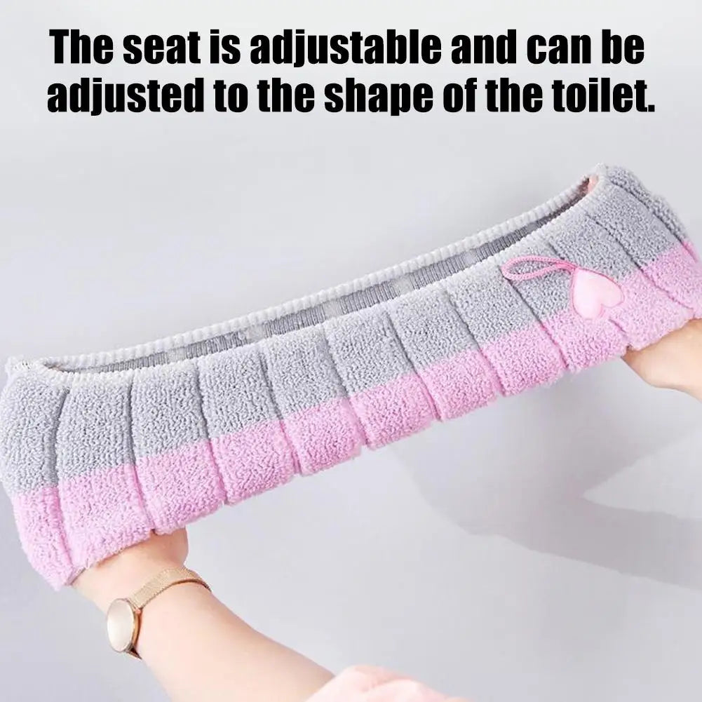 Thick Velvet Toilet Seat Cushion Cover – Universal Fit Toilet Seat Cover Axl