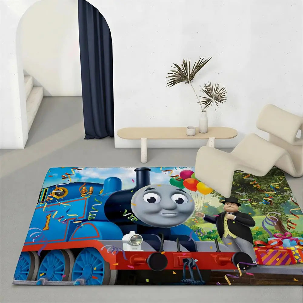 Thomas & Friends Kids Floor Mat – Non-Slip Soft Flannel Rug Kids Area Rug Axl White4 40x60cm