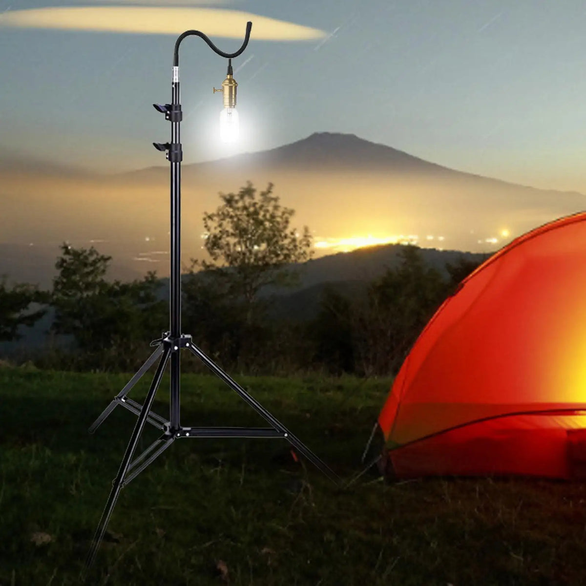 2m Folding Telescoping Tripod Light Stand – Camping & Photo Tripod Light Stand Axl