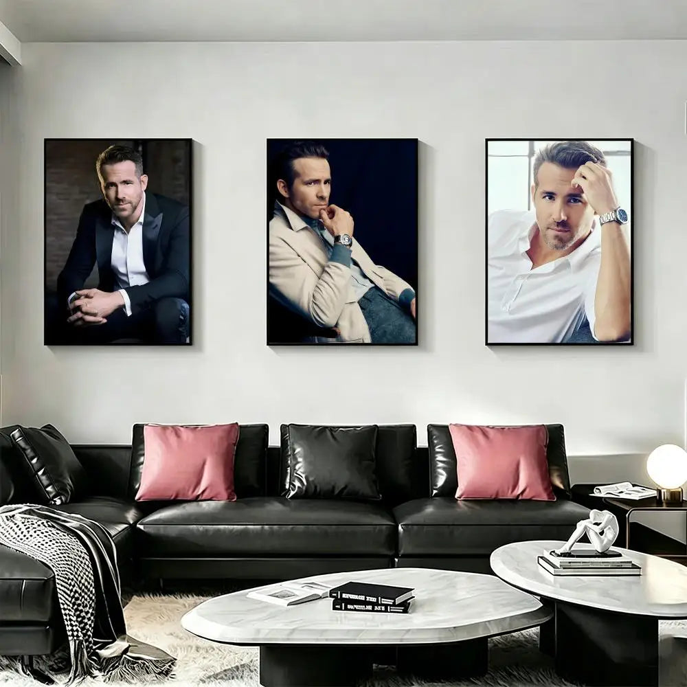 Ryan Reynolds HD Art Poster – Waterproof Sticky Wall Decor Wall Art Poster Axl