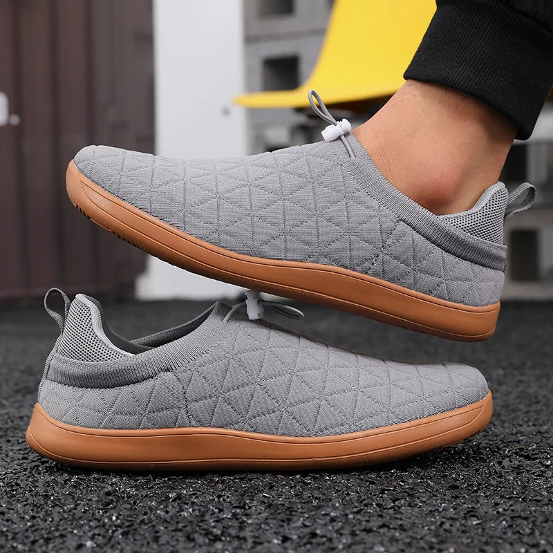 Men's Barefoot Slip-On Sneakers – Breathable Mesh Wide Fit Slip-On Sneakers Axl