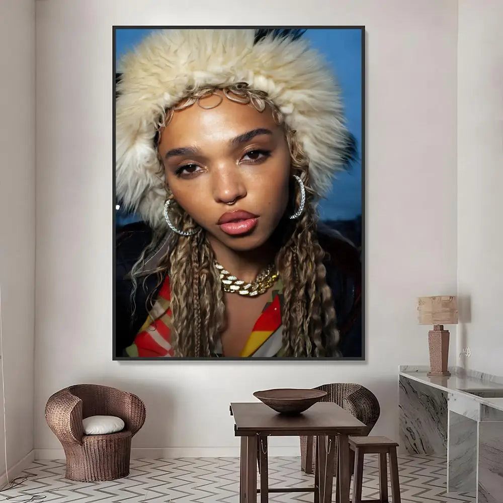 FKA Twigs HD Waterproof Poster Sticker | Wall & Home Décor Wall Poster Sticker Axl White01 15X20cmNoframe