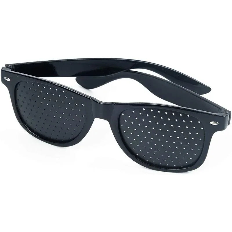 Pinhole Glasses – Anti-Fatigue Eye Exercise Eyewear | Black Pinhole Eyewear Axl