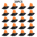 20-Pack Drip Irrigation Flow Control Valves – 4/7mm Hose Drip Irrigation Valve Axl black