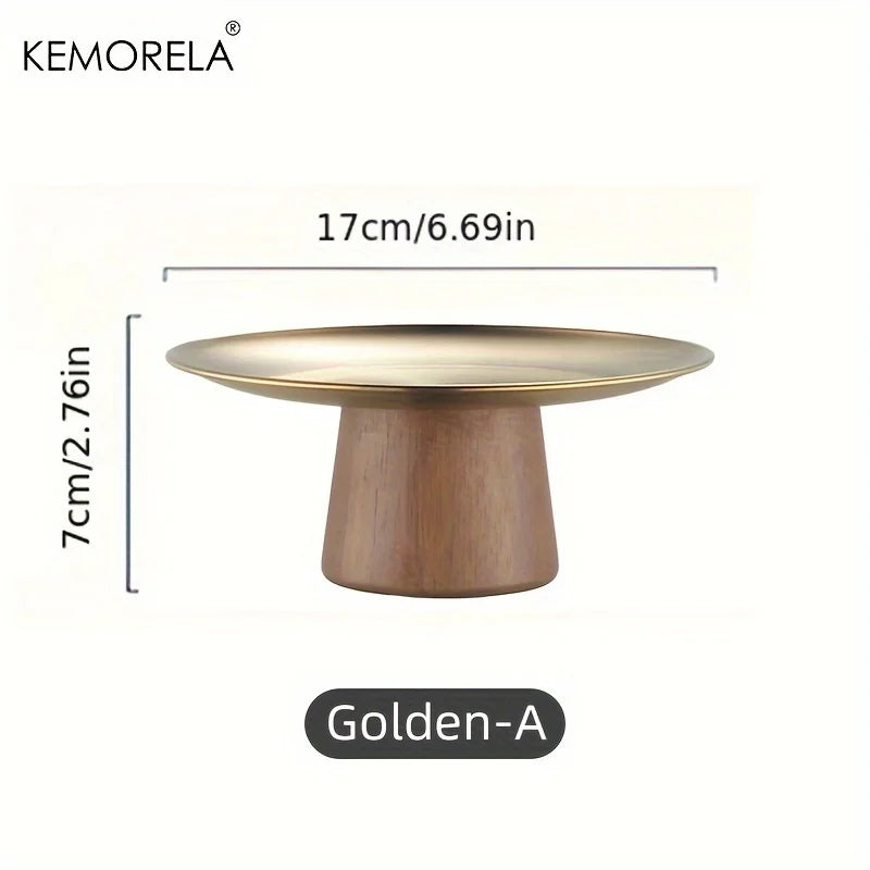 KEMORELA Stainless Steel Cake Tray – Korean Dessert Display Plate Dessert Display Tray Axl Gloden-A