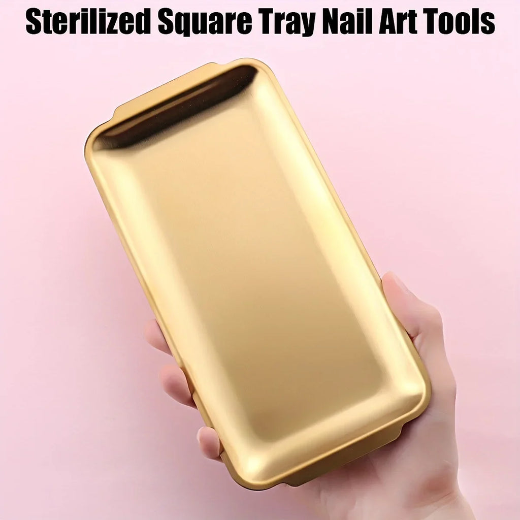 Square Nail Tool Storage Tray – Nail Studio Desktop Organizer Nail Tool Organizer Axl