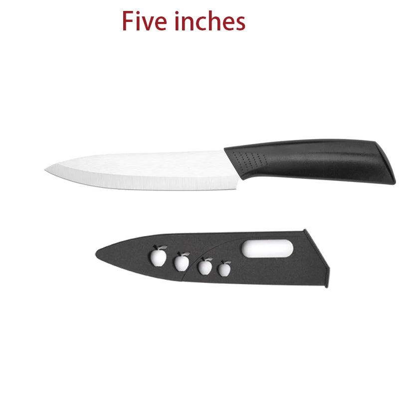 Ceramic Paring Knife 3/4/5 Inch – Rust-Free with Blade Cover Ceramic Paring Knife Axl Five inches