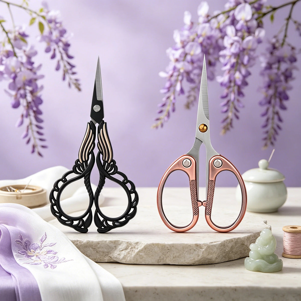 Small Stainless Steel Scissors – Embroidery, Sewing & DIY Craft Scissors Axl