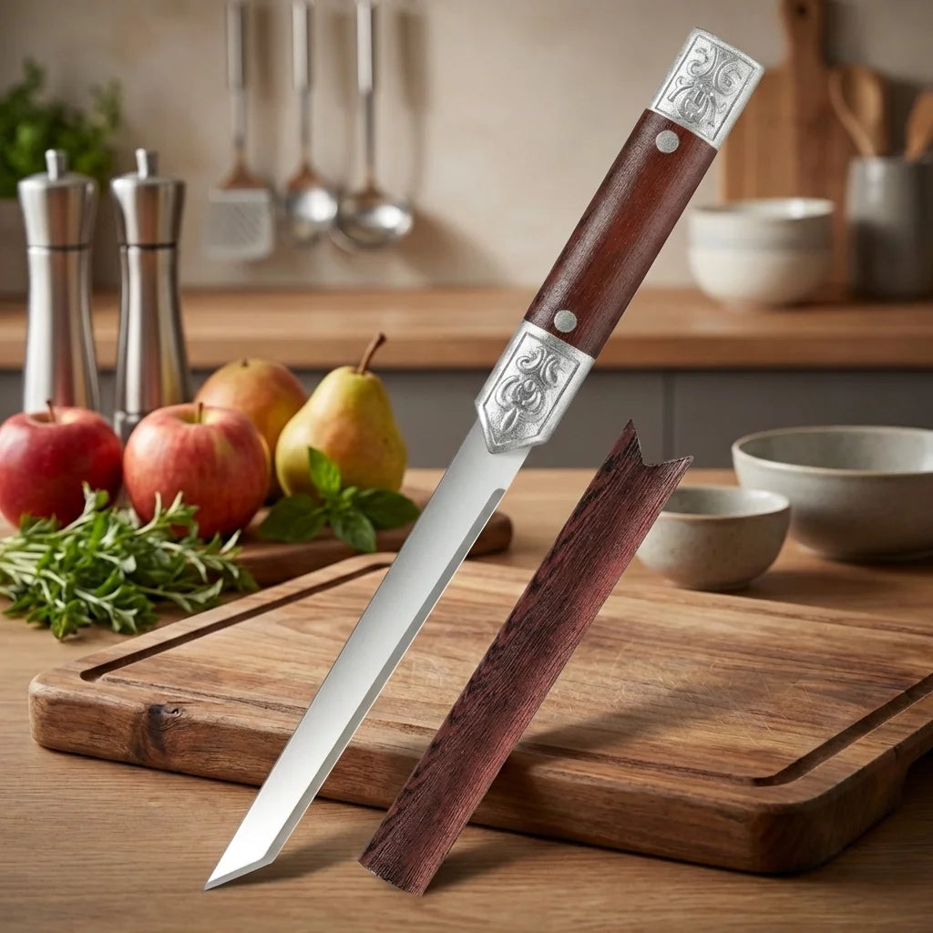 Stainless Steel Paring Knife – Sharp French-Style Fruit & Sushi Paring Knife Axl