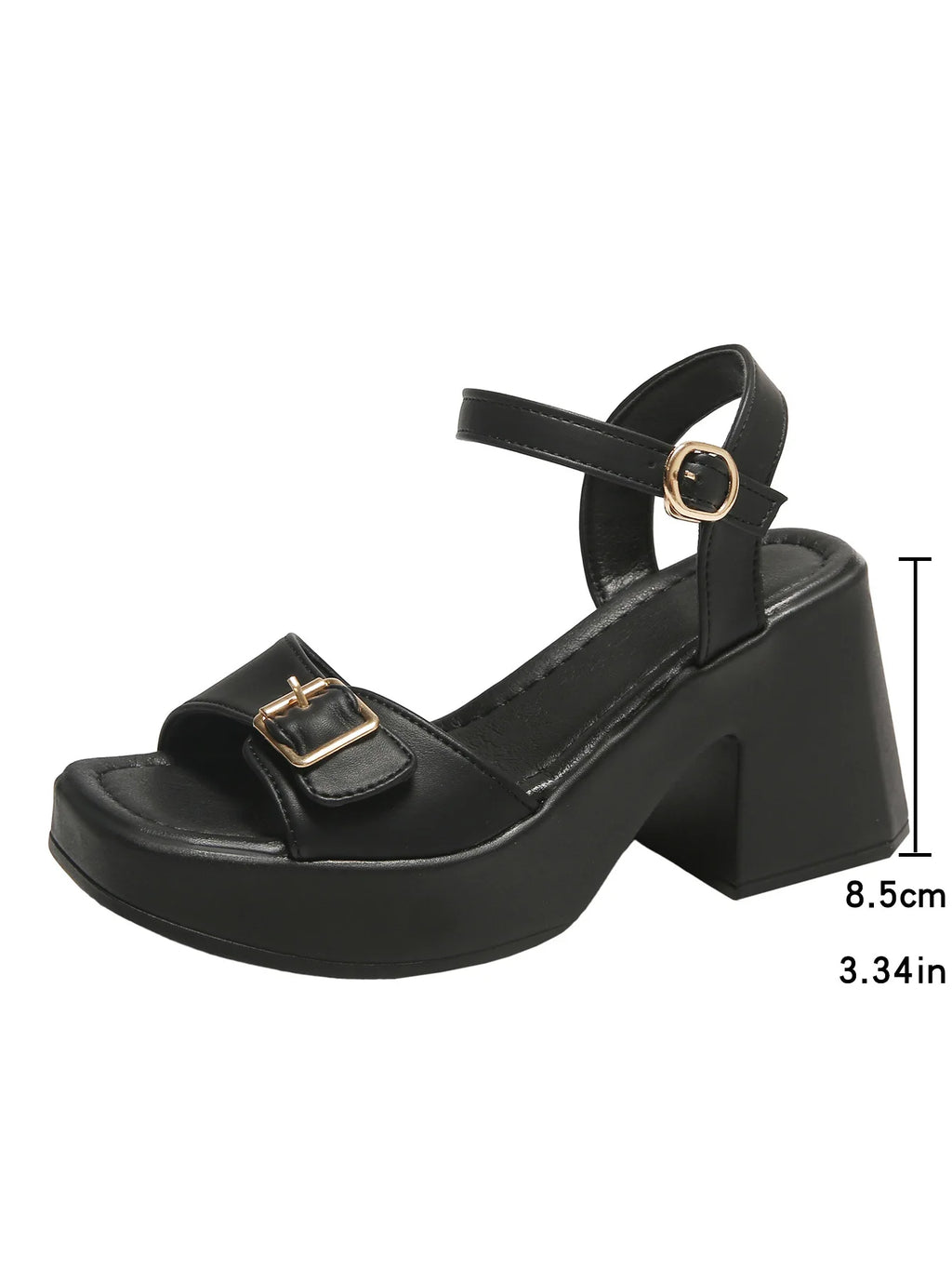 Women's Wedge Sandals – Buckle Strap High Heel Open Toe Wedge Sandals Axl