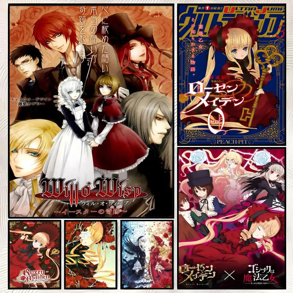 Rozen Maiden Anime Self-Stick HD PVC Wall Poster – Waterproof Anime Wall Poster Axl