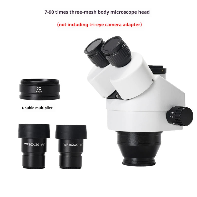 7–45X Trinocular Stereo Microscope Head | Zoom Lens Trinocular Microscope Head Axl 3