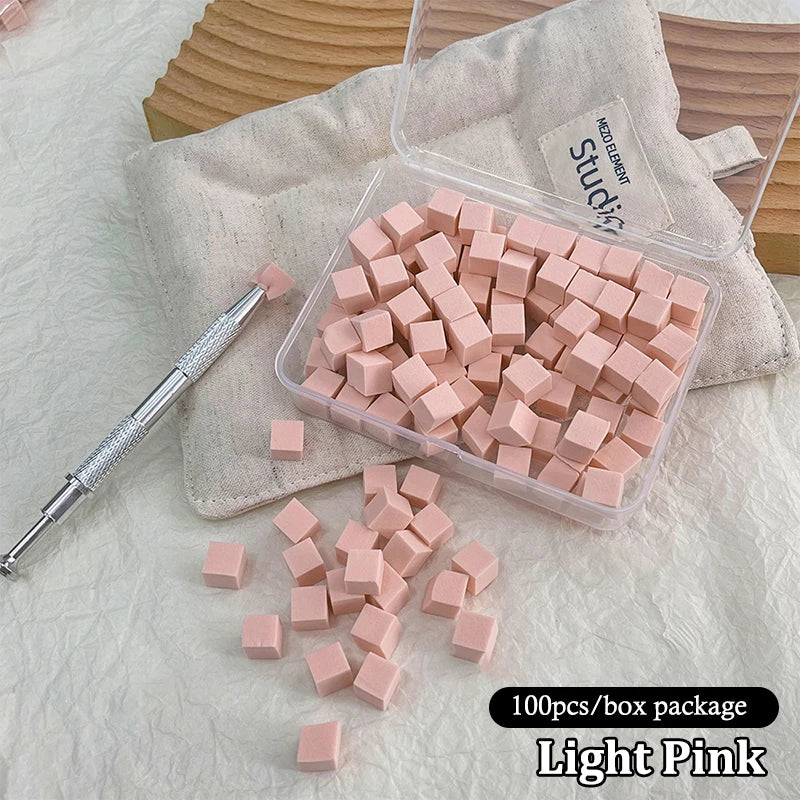 Nail Art Sponge Set 50/100 Pcs – Ombre Gradient Manicure Kit Nail Art Sponge Set Axl A11
