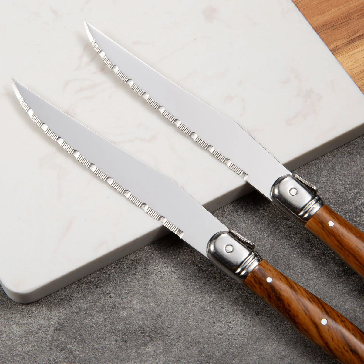 Laguiole Steak Knives & Forks Set – Stainless Steel Cutlery Steak Knife Set Axl