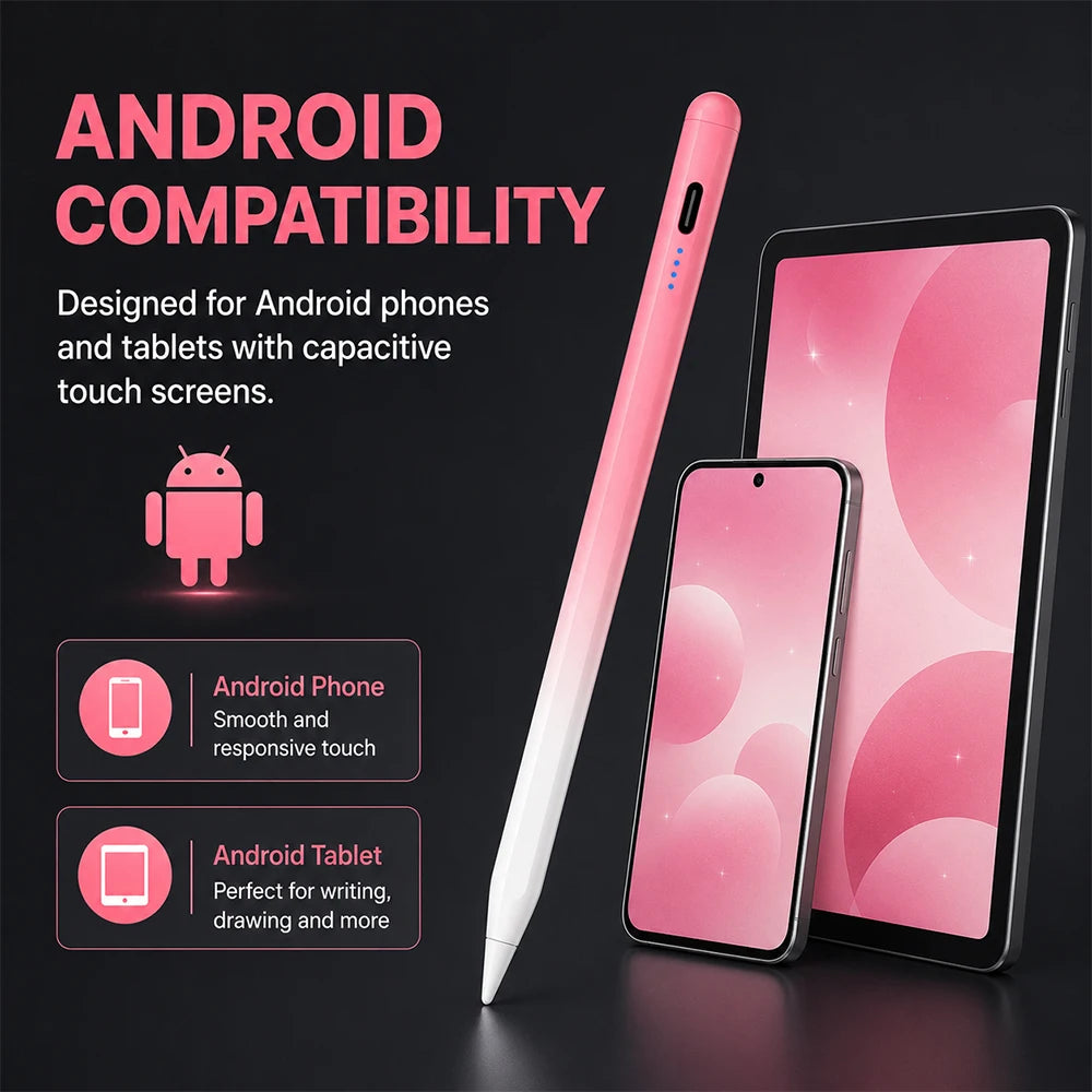 Axl Android Stylus Pen – Magnetic Fine Tip, 10H Battery Tablet Stylus Pen Axl