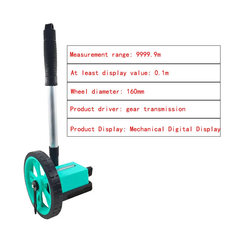 Digital Distance Measuring Wheel 0.1–9999.9m | CE Certified Distance Measuring Wheel Axl 9999.9m