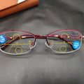 Multifocal Photochromic Reading Glasses – Anti-Blue Half Frame Reading Glasses Axl 350