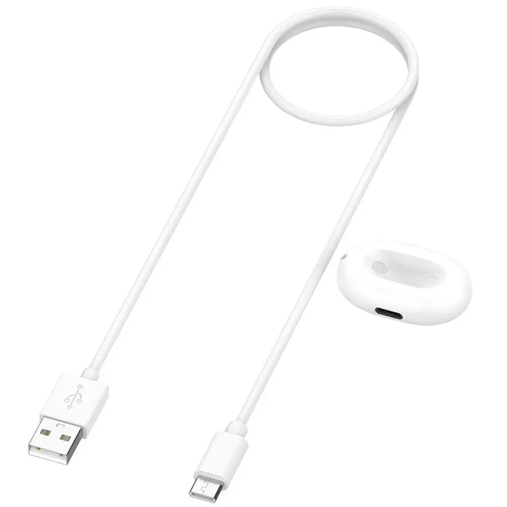 Magnetic USB-C Charger for Google Pixel Watch 4 – 45mm & 41mm Smartwatch Charger Axl white line