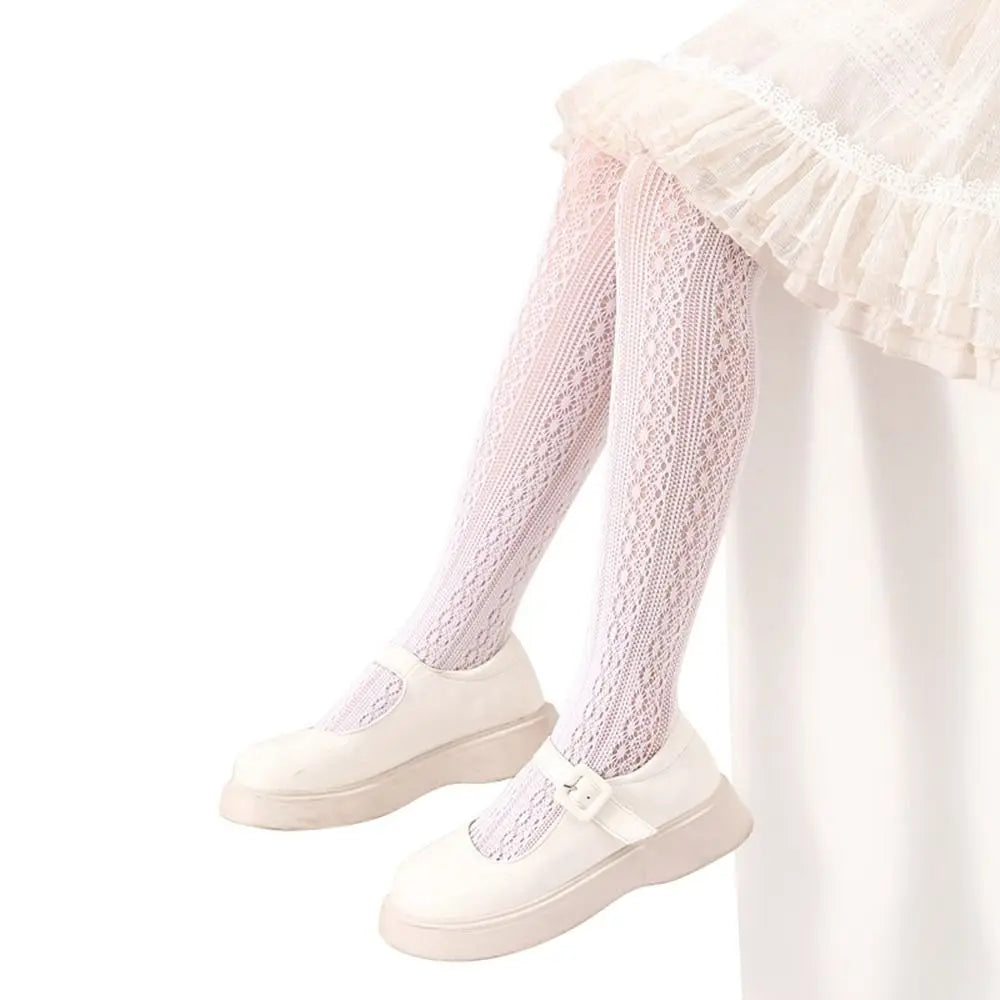 Girls Nylon Mesh Pantyhose – Soft Cartoon Stockings for Kids Kids Pantyhose Axl
