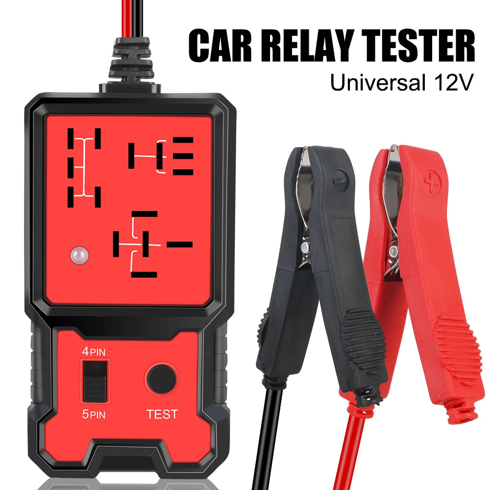 Universal 12V Automotive Relay Tester – LED Pass/Fail Indicator Automotive Relay Tester Axl