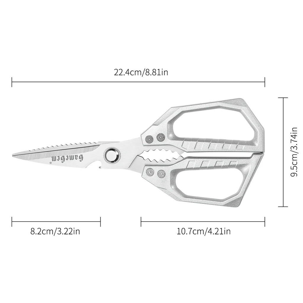 Stainless Steel Kitchen Shears – Heavy-Duty Meat & Poultry Scissors Kitchen Shears Axl 1pcs A