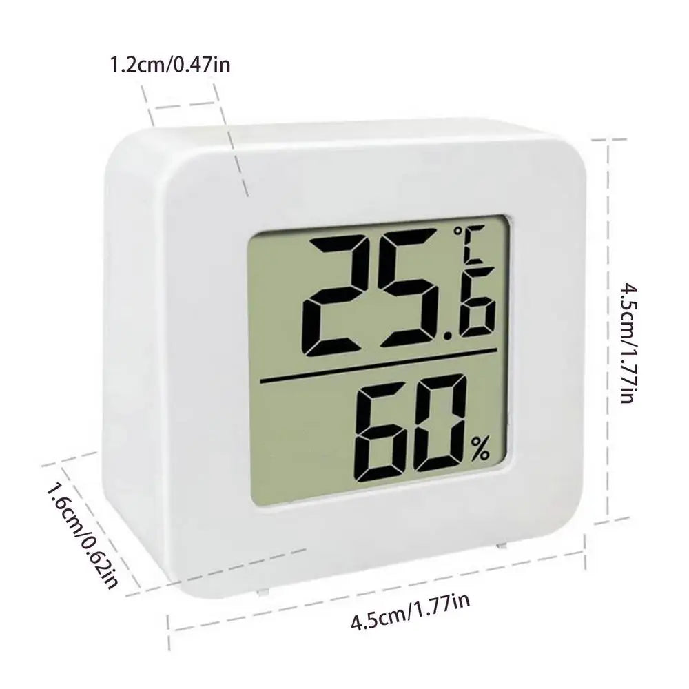 Mini LCD Digital Thermometer & Hygrometer – Humidity Gauge Digital Hygrometer Axl White