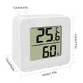Mini LCD Digital Thermometer & Hygrometer – Humidity Gauge Digital Hygrometer Axl White