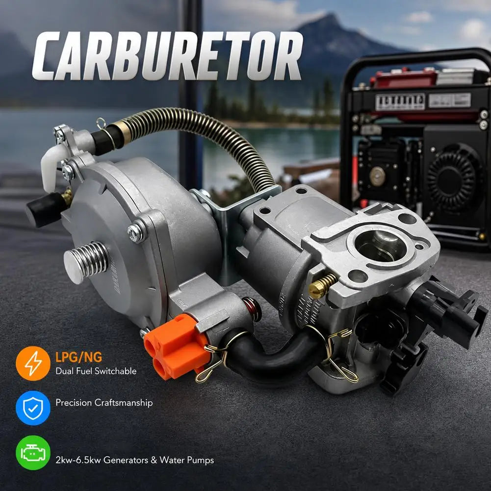 Dual-Fuel Carburetor LPG NG Conversion Kit for GX160 168F Dual-Fuel Carburetor Kit Axl