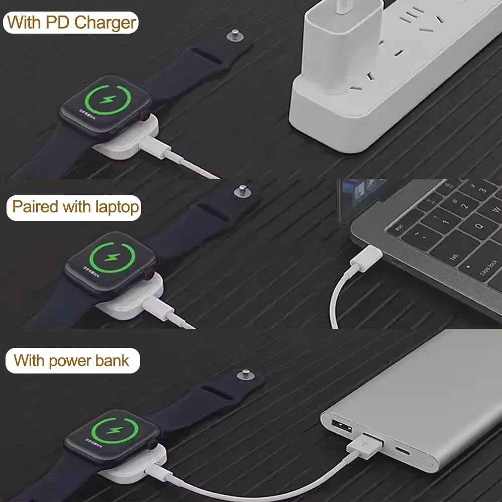 Magnetic Wireless Charger – Apple Watch Series 1–9, SE & Ultra Wireless Watch Charger Axl