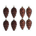 8-Piece Christmas Pine Cone Ornaments – Bright & Matte Plastic Christmas Tree Ornaments Axl coffee