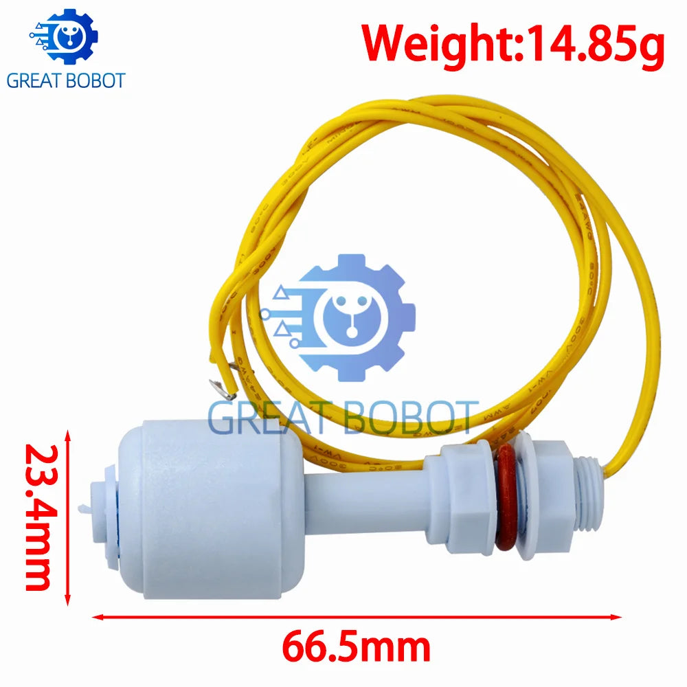 52mm PP Horizontal Float Switch – Liquid Water Level Sensor Float Switch Sensor Axl