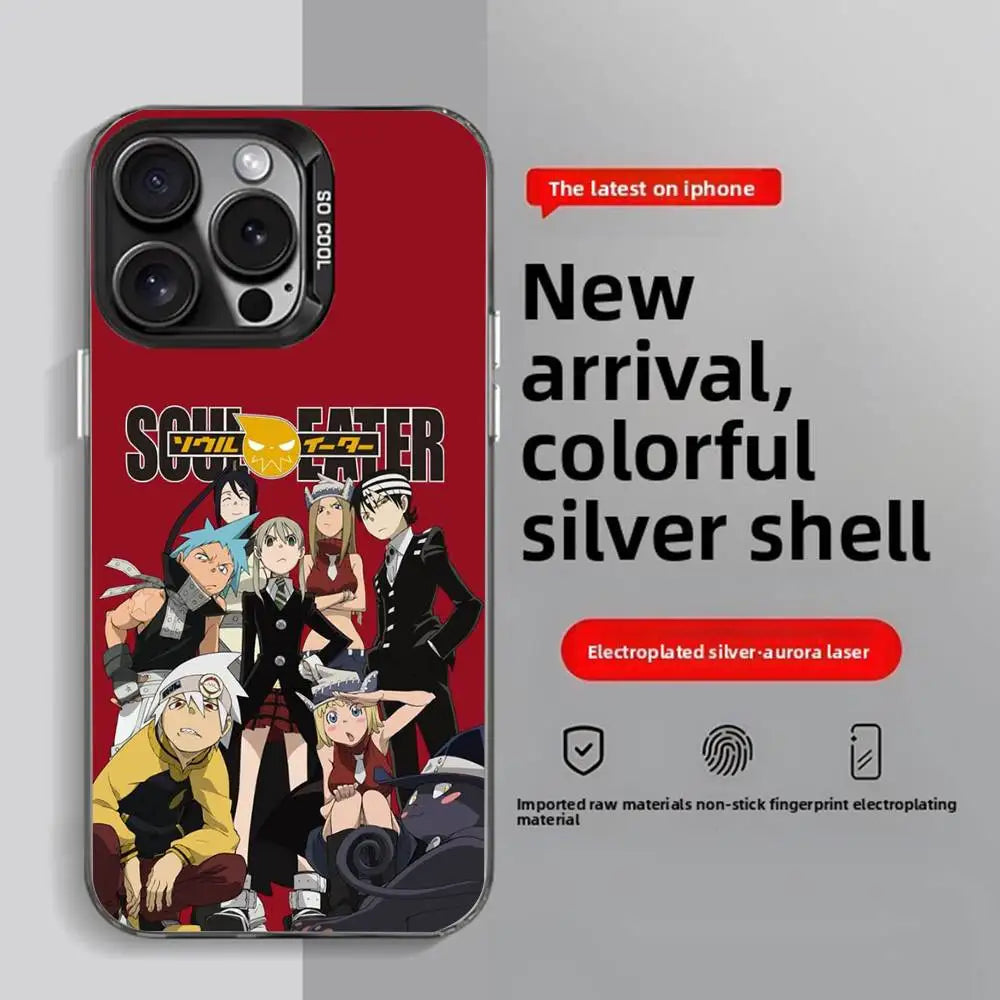 Soul Eater Anime iPhone Case 11–16 Pro Max | Anti-Fingerprint Anime Phone Case Axl