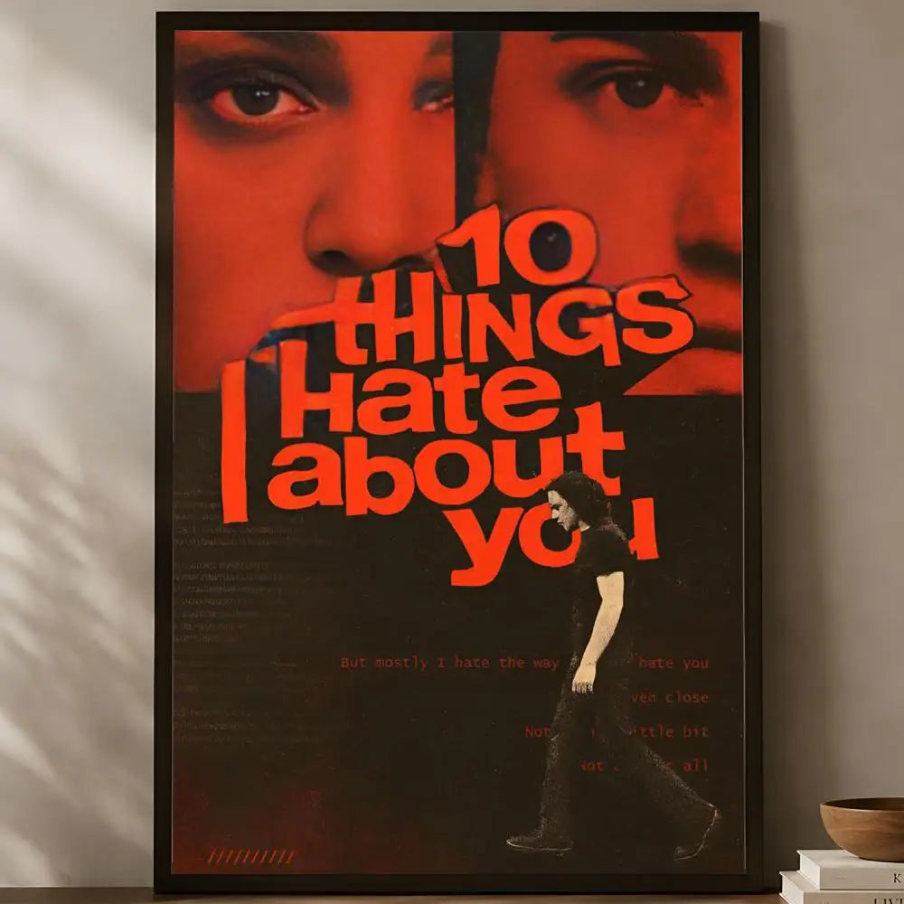10 Things I Hate About You Poster – HD PVC Self-Stick Wall Art Movie Wall Poster Axl White03 15X20cmNoframe