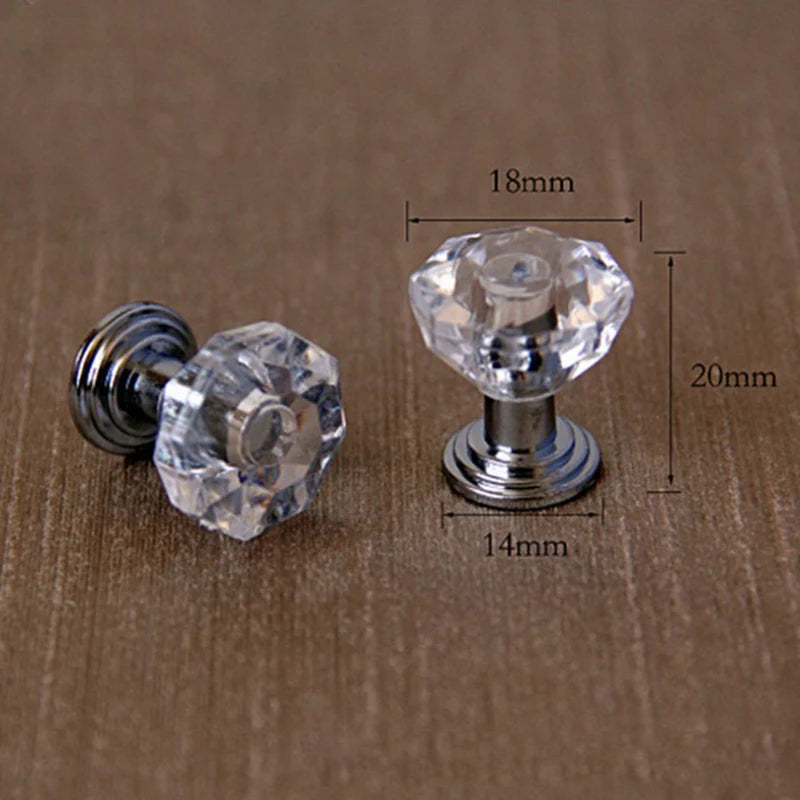 10-Pack Crystal Diamond Cabinet Knobs – Drawer & Door Pulls Cabinet Knobs Axl