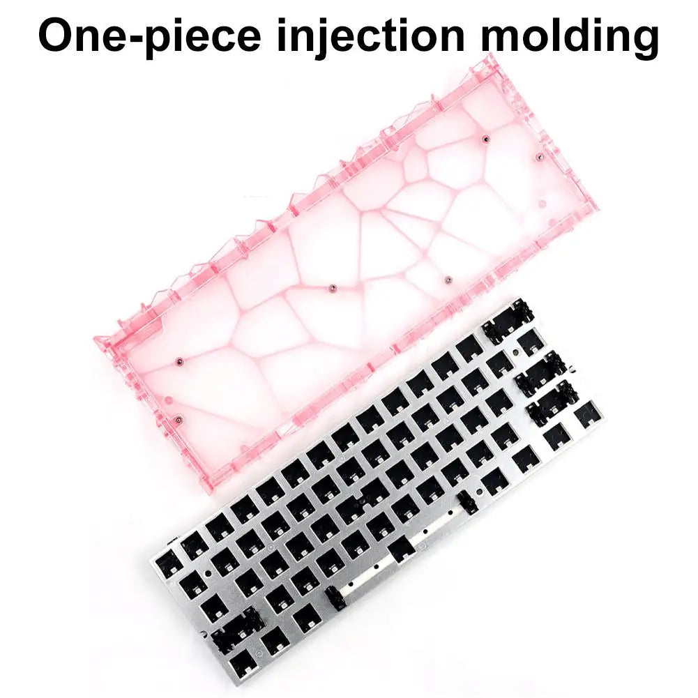 60% Transparent PC Keyboard Case – Hollow Custom Keyboard Shell Keyboard Case Axl