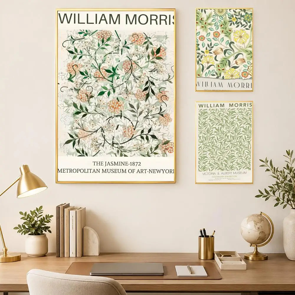 William Morris Self-Stick HD PVC Wall Art Poster | Waterproof Wall Art Poster Axl