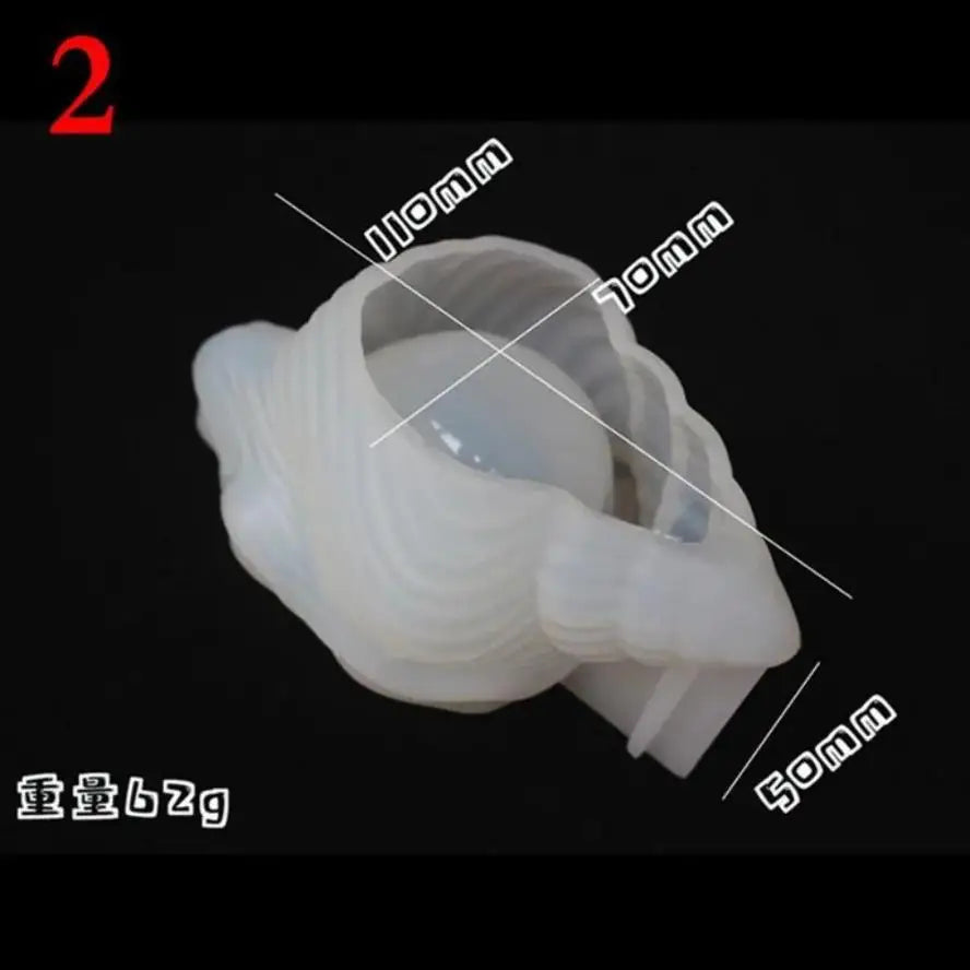 Seashell Silicone Mold – DIY Epoxy Resin Tray & Decor Craft Resin Craft Mold Axl