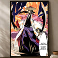 Shunsui Kyoraku Self-Stick HD Anime Wall Art Poster Anime Wall Poster Axl White02 15X20cmNoframe