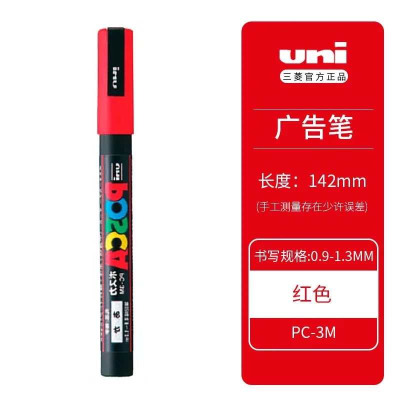 Uni POSCA Acrylic Paint Markers PC-1M 3M 5M – Multi-Colour