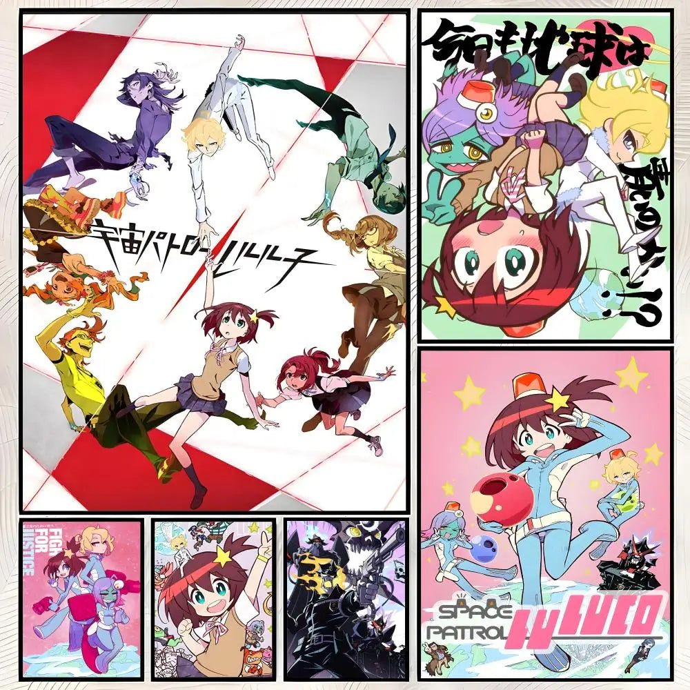 Space Patrol Luluco Anime Wall Poster – Self-Stick HD Decor Anime Wall Poster Axl