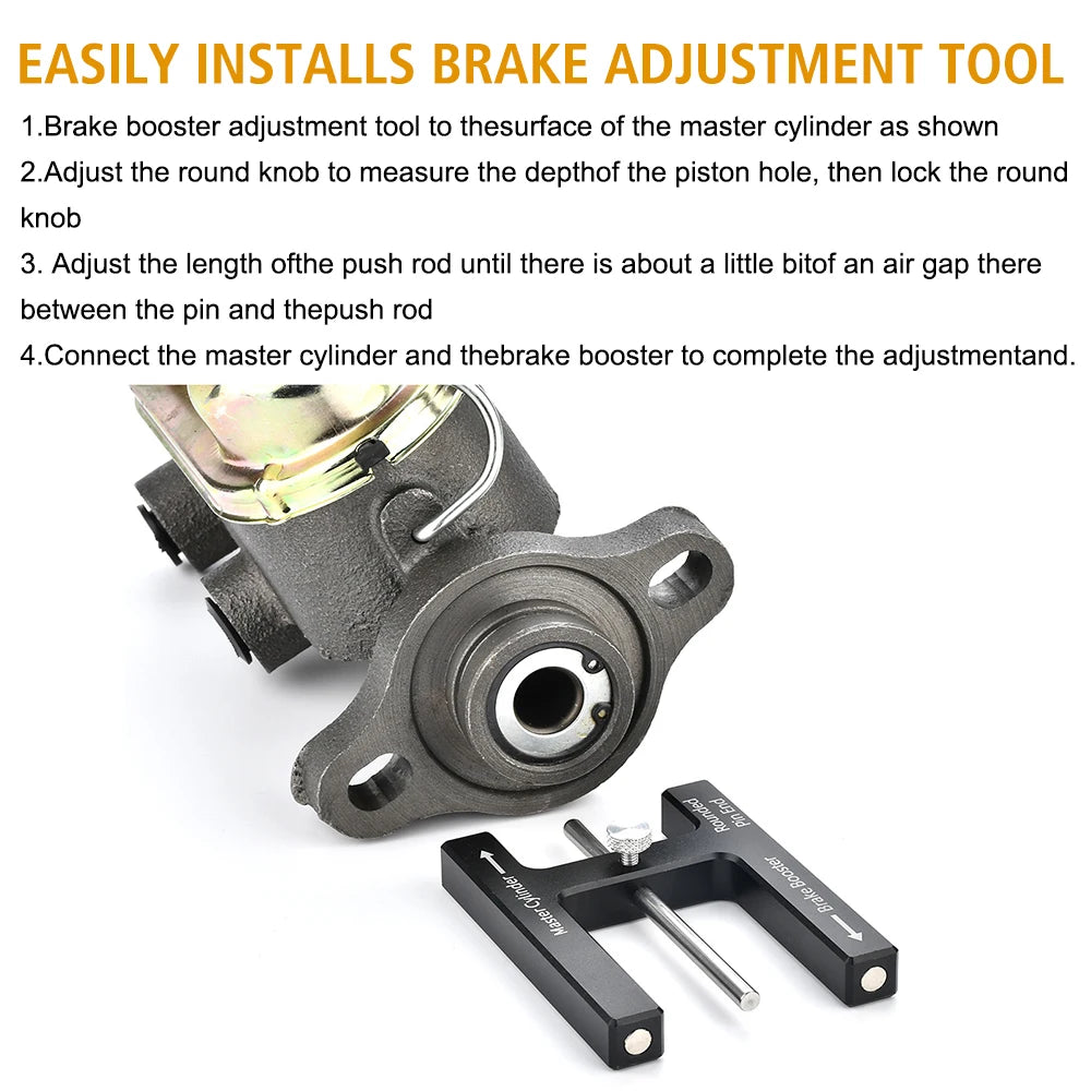Brake Booster Push Rod Adjustment Tool | Master Cylinder Gauge Brake Adjustment Tool Axl
