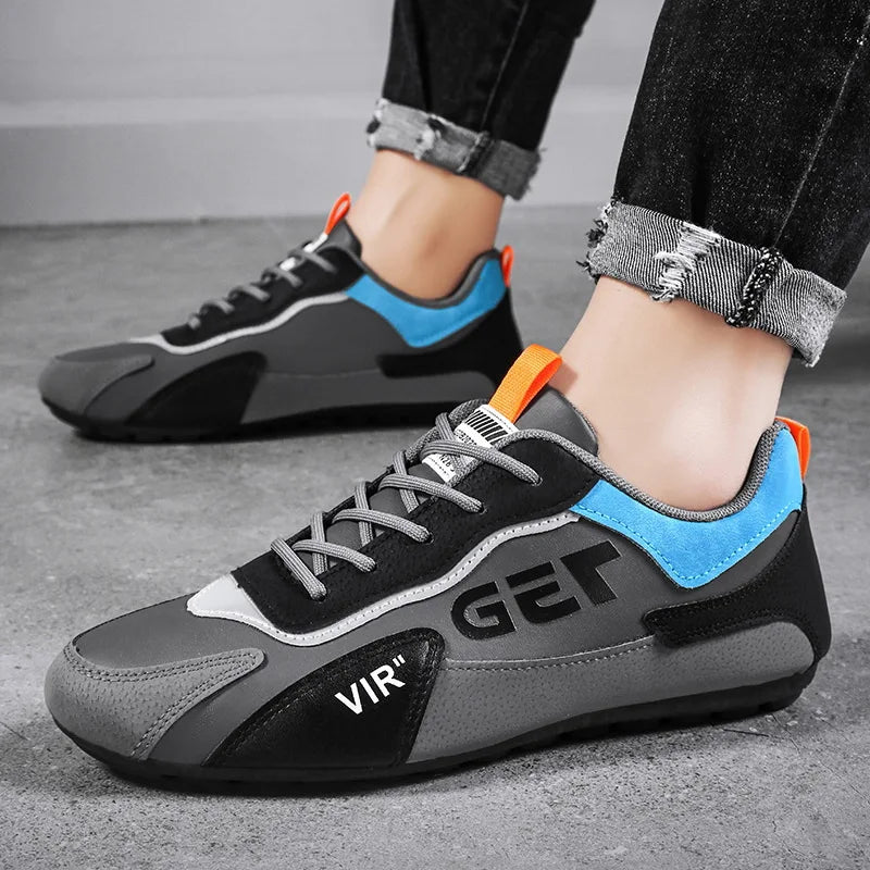 Men's Slip-On Casual Sneakers – Lightweight Flat Trainers Men's Casual Sneakers Axl