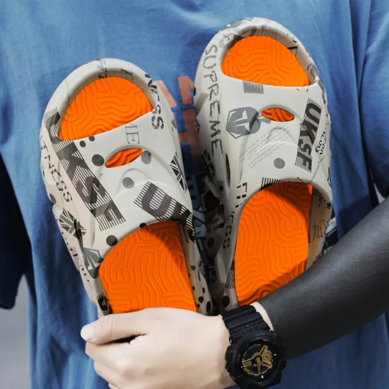 YBQJOO Men's EVA Thick Platform Slides – Beach & Home Slippers Platform Slides Axl