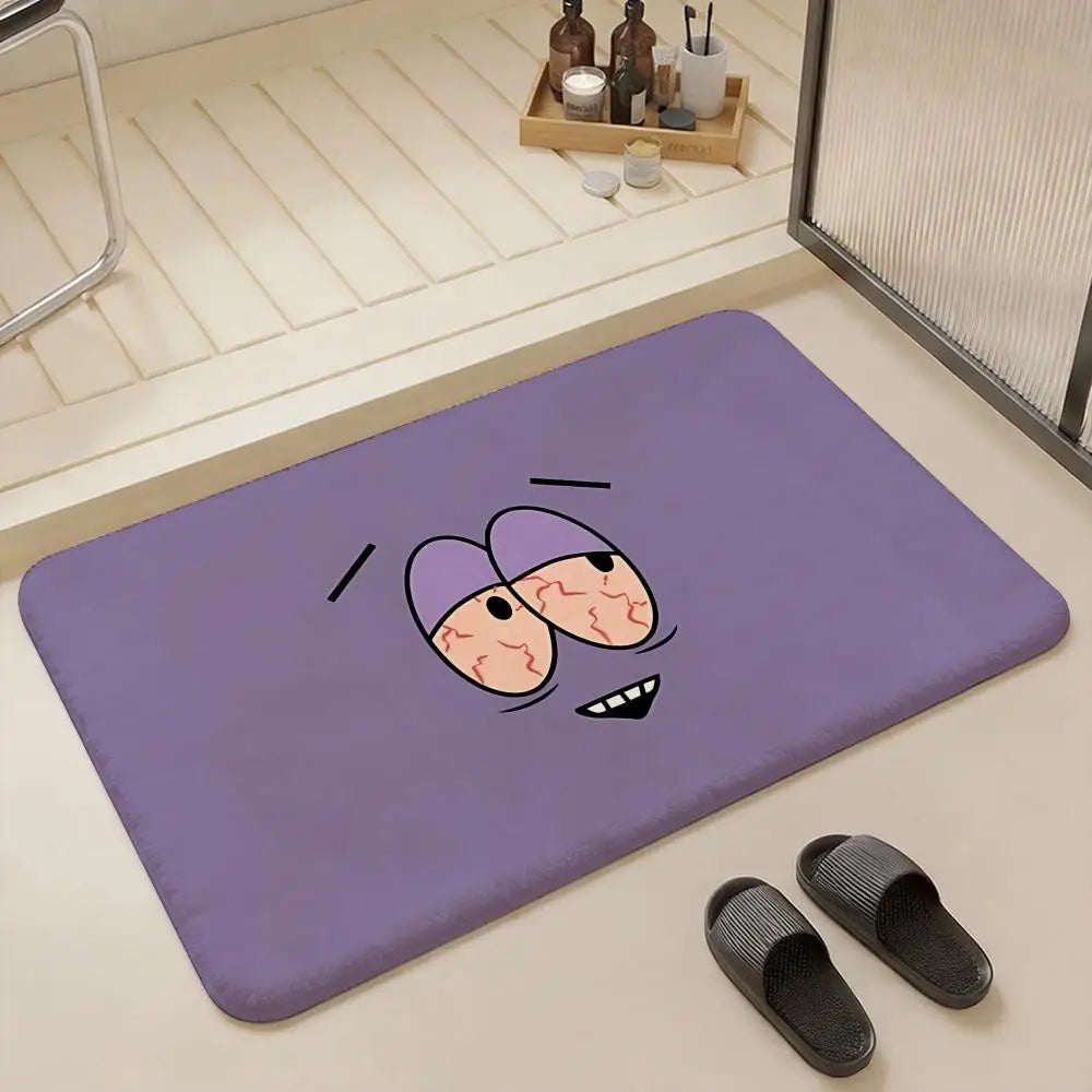 South Park Cartoon Flannel Floor Mat – Non-Slip Indoor Rug Cartoon Floor Mat Axl