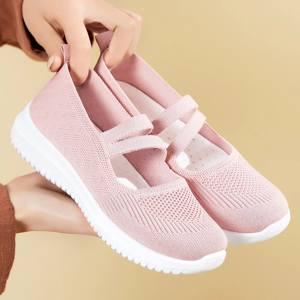Women's Breathable Mesh Slip-On Platform Sneakers Platform Sneakers Axl