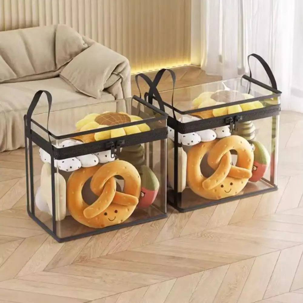Transparent Doll & Toy Storage Bag – Stackable Dustproof Organizer Toy Storage Organizer Axl
