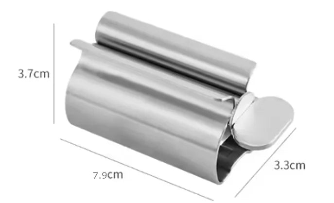 Stainless Steel Toothpaste Squeezer & Toothbrush Holder Set Bathroom Organizer Set Axl Trumpet 1 PCS