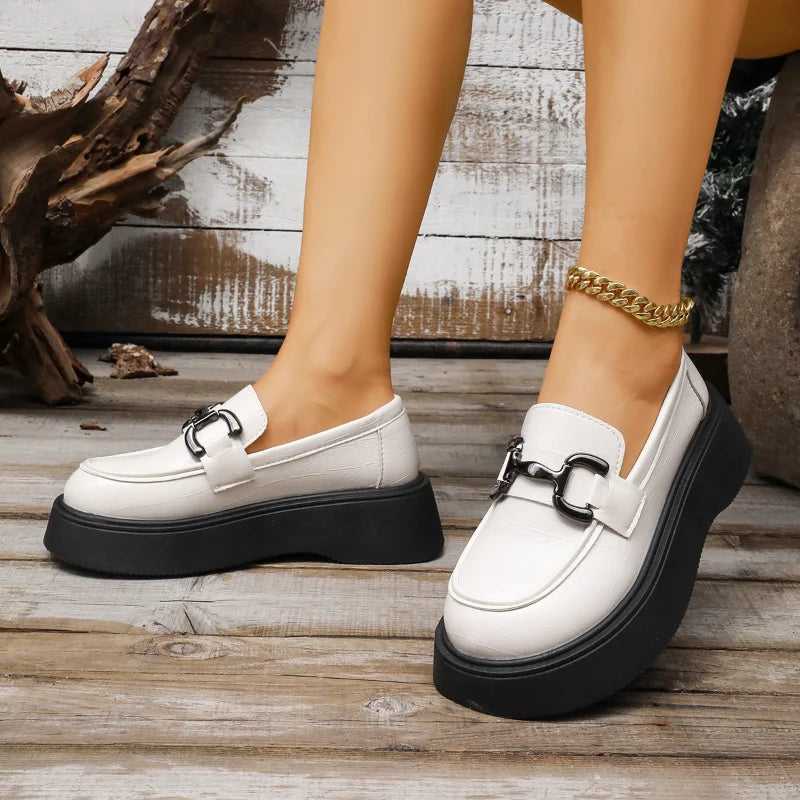 UXST Women's Round Toe Slip-On Loafers – Casual Flat Shoes Women's Loafers Axl