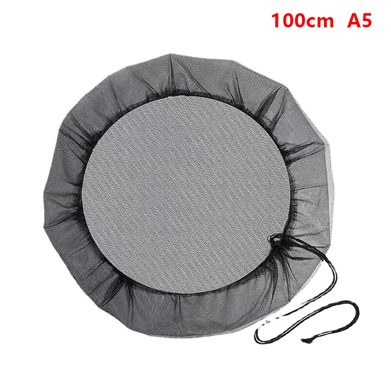 Mesh Cover Netting for Rain Barrels – Anti-Mosquito Tank Cover Rain Barrel Cover Axl 100cm